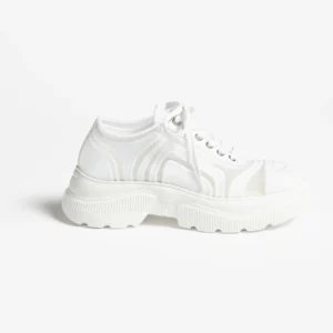 Mesh & Mixed Fibers  White