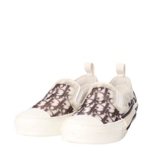 Christian Dior Mesh Oblique B23 Slip On Sneakers Black/White