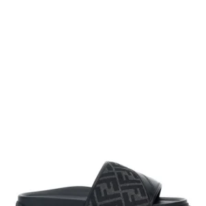 Fendi Men's Black Diagonal' Sandals