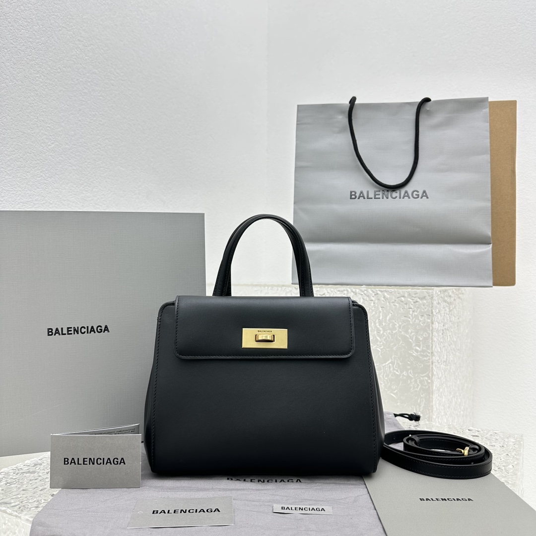 Balenciaga Mony Small Leather Top-Handle & Shoulder Bag