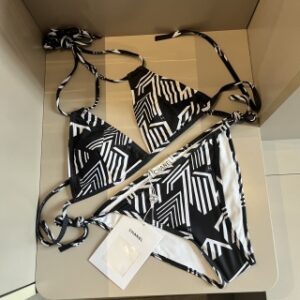 Black and white Chanel Swimsuit