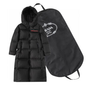 Prada long, fitted, slim-fitting down jacket