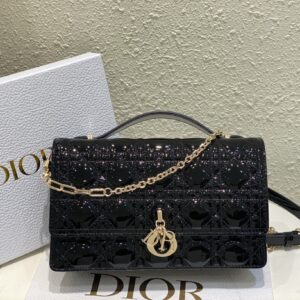 Miss Dior Tote Bag – Black Patent Leather