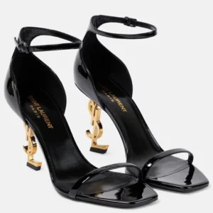 Saint Laurent Women's Black Opyum 85 Patent Sandal