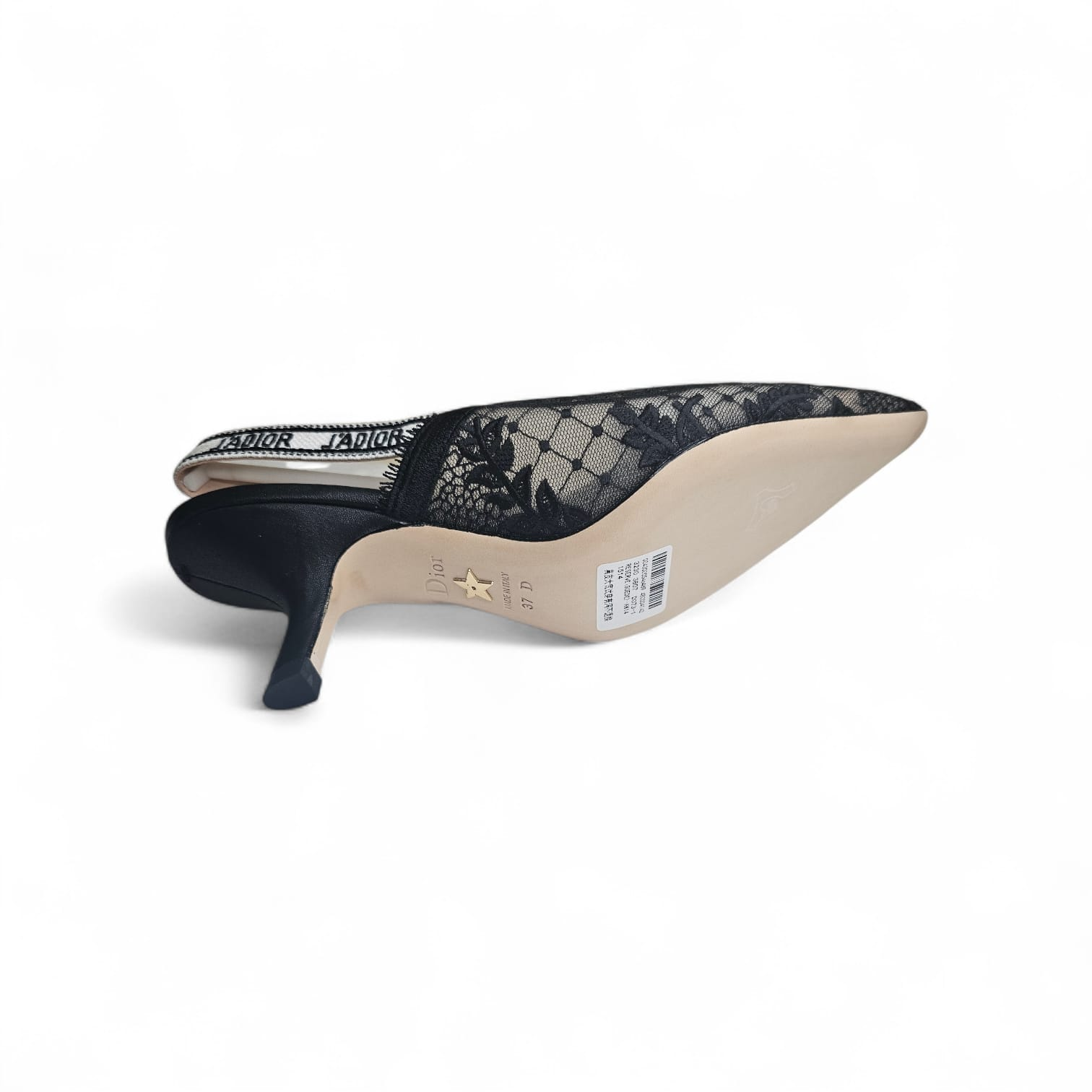 Embroidered designer-style "J’ADIOR" slingback - Image 2